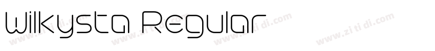 Wilkysta Regular字体转换